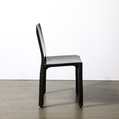 Mario Bellini Mid Century CAB 413 Leather Dining Desk Chair by Mario Bellini for Cassina