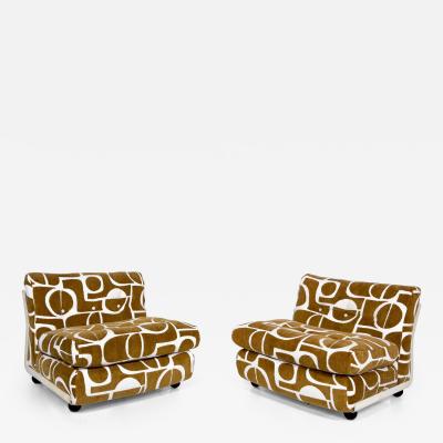 Mario Bellini Mid Century Modern Pair of Amanta Armchairs by Mario Bellini C B 1960s