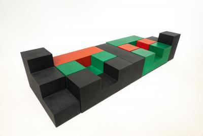 Mario Bellini Mid Century Modern Set of 9 Gli Scacchi Pieces by Mario Bellini for B B Italia