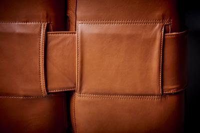 Mario Bellini Reupholstered 932 3 seater sofa by Mario Bellini Italy 1960s