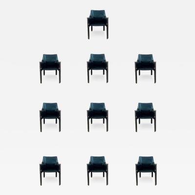 Mario Bellini Set of 10 Cab 413 Chairs by Mario Bellini for Cassina