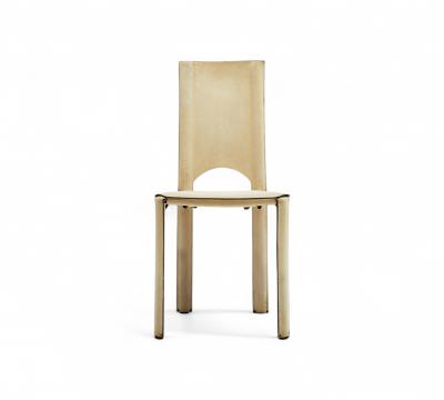 Mario Bellini Set of 4 Chairs in Suede Mario Bellini 1970s Lot 20A