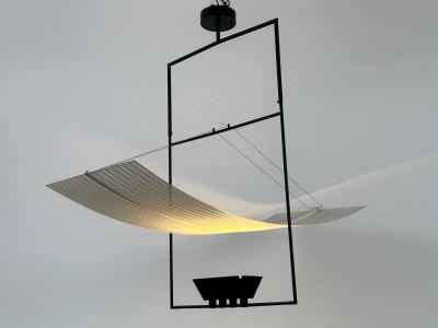 Mario Botta Rare Mario Botta Zefiro Chandelier or Pendant Lamp for Artemide Italy 1980s