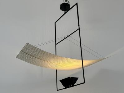 Mario Botta Rare Mario Botta Zefiro Chandelier or Pendant Lamp for Artemide Italy 1980s