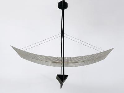 Mario Botta Rare Mario Botta Zefiro Chandelier or Pendant Lamp for Artemide Italy 1980s