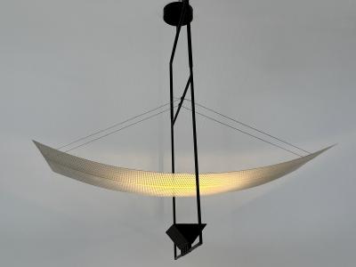 Mario Botta Rare Mario Botta Zefiro Chandelier or Pendant Lamp for Artemide Italy 1980s