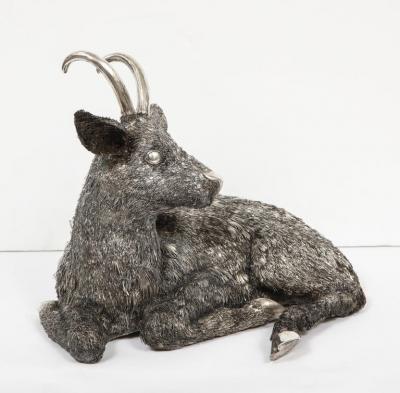 Mario Buccellati A Rare and Exceptional Italian Silver Goat