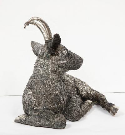 Mario Buccellati A Rare and Exceptional Italian Silver Goat