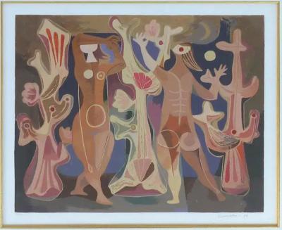 Mario Carreno Mario Carre o Abstract Cuban Lithograph 1989 Signed and Numbered