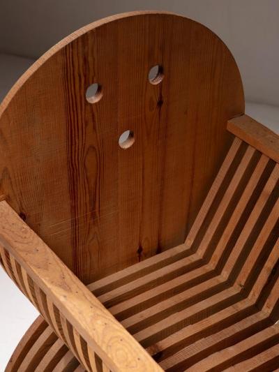 Mario Ceroli Annabella Cradle by Mario Ceroli for Poltronova