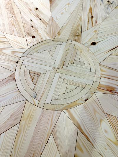 Mario Ceroli La Rosa dei Venti Wooden Table Mario Ceroli Signed