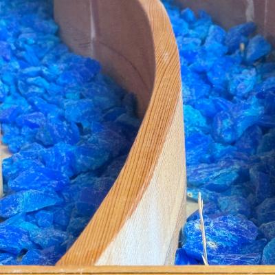 Mario Ceroli Late20th Century Trapezoidal Multimaterial Coffee Table by Mario Ceroli