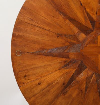 Mario Ceroli Mario Ceroli for Poltronova La Rosa dei Venti Table circa 1973