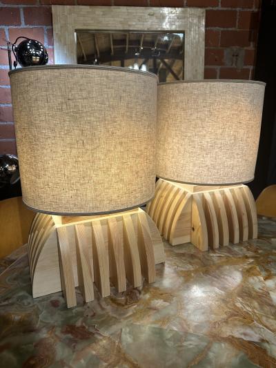 Mario Ceroli Pair of Annabella Lamps by Mario Ceroli 1990s