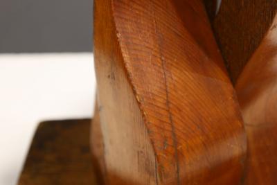 Mario Dal Fabbro Large Wooden Ribbon Sculpture