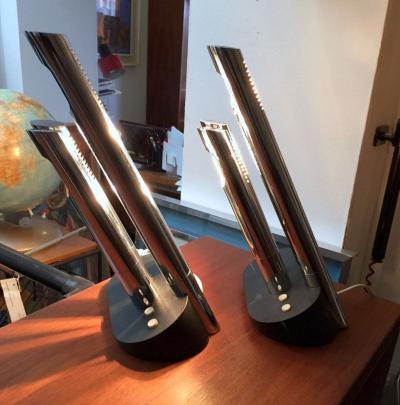 Mario Faggian Pair of Presidente Table Lamps by Mario Faggian for Luci