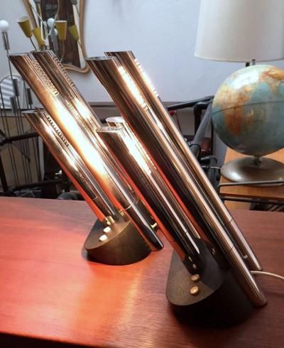 Mario Faggian Pair of Presidente Table Lamps by Mario Faggian for Luci