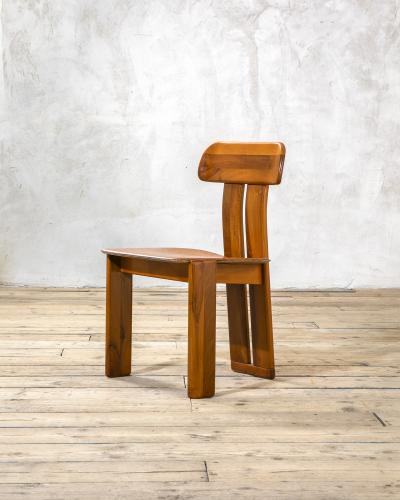 Mario Marenco Mario Marenco Sapporo Dining Chairs Set of Four Wood Frame 1970s