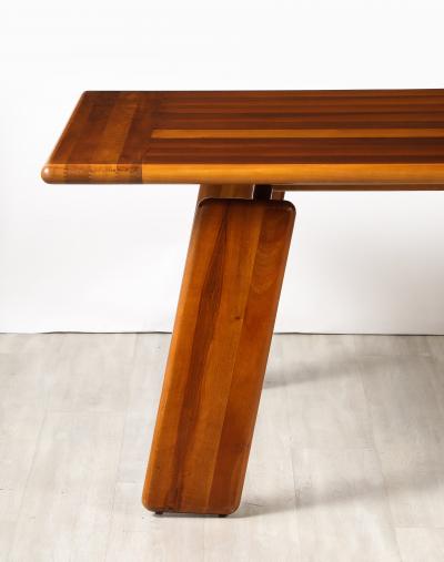 Mario Marenco Mario Marenco for Mobil Girgi Italian Walnut Floating Dining Table circa 1970s