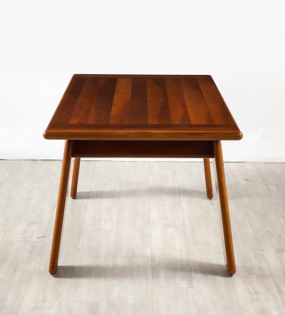 Mario Marenco Mario Marenco for Mobil Girgi Italian Walnut Floating Dining Table circa 1970s