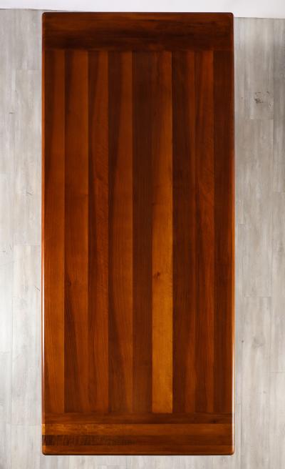 Mario Marenco Mario Marenco for Mobil Girgi Italian Walnut Floating Dining Table circa 1970s