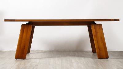 Mario Marenco Mario Marenco for Mobil Girgi Italian Walnut Floating Dining Table circa 1970s