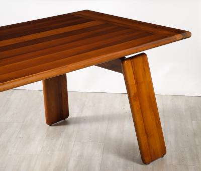Mario Marenco Mario Marenco for Mobil Girgi Italian Walnut Floating Dining Table circa 1970s