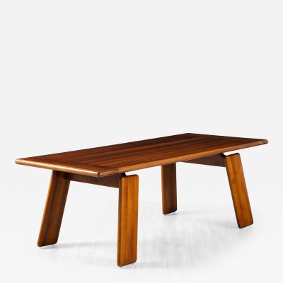 Mario Marenco Mario Marenco for Mobil Girgi Italian Walnut Floating Dining Table circa 1970s