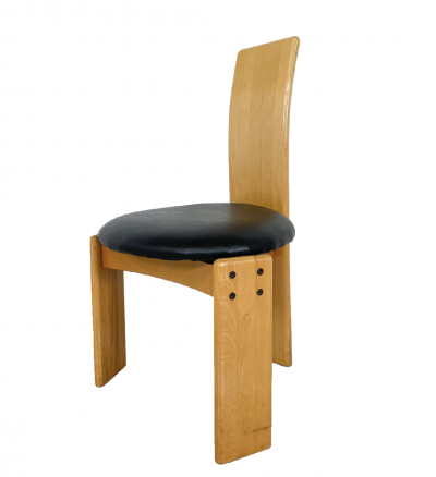 Mario Marenco Set of 6 Dining Chairs by Mario Marenco for Mobil Girgi Italy 1970s