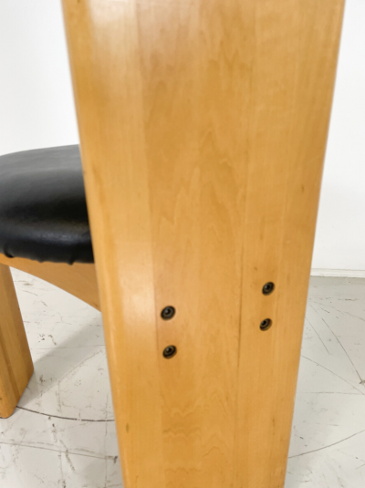 Mario Marenco Set of 6 Dining Chairs by Mario Marenco for Mobil Girgi Italy 1970s