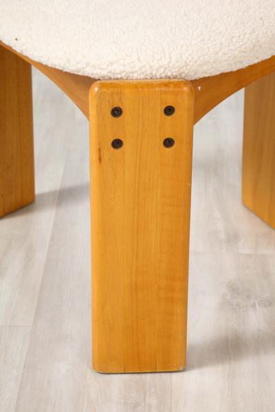 Mario Marenco Set of Four Mario Marenco Dining Chairs for Mobil Girgi 1970s