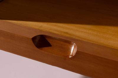 Mario Nuti Teak and Fabric Sideboard by Mario Nuti Lavagna Italy 1960s