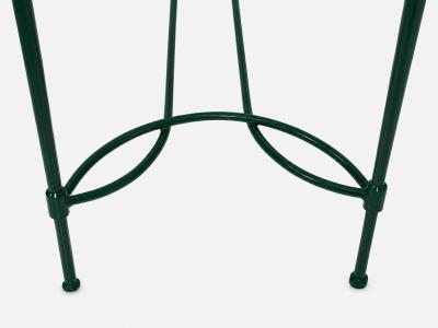 Mario Papperzini Mario Papperzini for Janus et Cie Green Iron and Glass Console Table