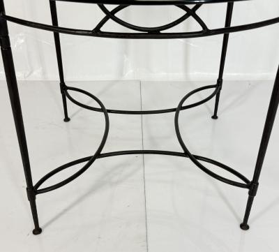 Mario Papperzini Mario Papperzini for Janus et Cie Iron Glass Round Dining Table