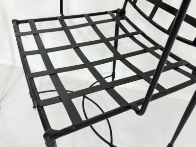 Mario Papperzini Mario Papperzini for Janus et Cie Iron Outdoor Dining Set Table 4 Chairs