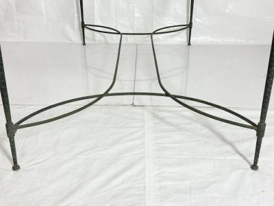 Mario Papperzini Mario Papperzini for Salterini Wrought Iron Patio Dining Table with Glass Top