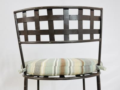 Mario Papperzini Set of 5 Barstools in Solid Steel by Amalfi Furniture after Mario Papperzini 