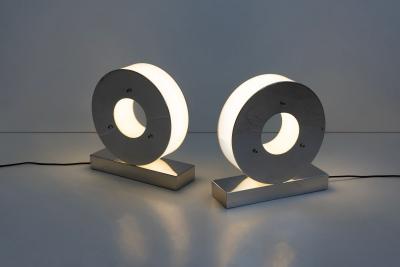 Mario Picone Pair of Mario Picone Table Lamp by Obor Italy c 1960