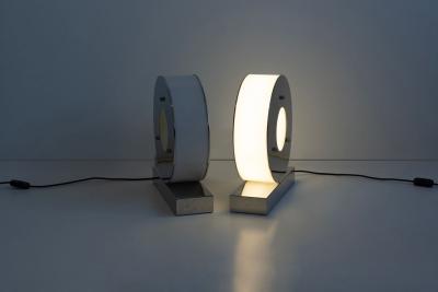 Mario Picone Pair of Mario Picone Table Lamp by Obor Italy c 1960