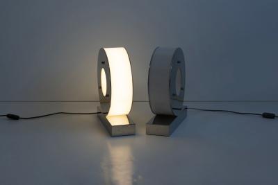 Mario Picone Pair of Mario Picone Table Lamp by Obor Italy c 1960