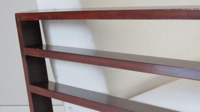 Mario Quarti Fine pair of Mario Quarti rationalist beech white lounge chairs 1940