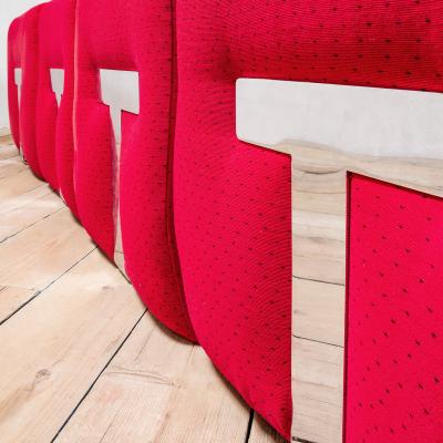 Mario Sabot Mario Sabot Angular Red Sofa mod Mais Mais 70s