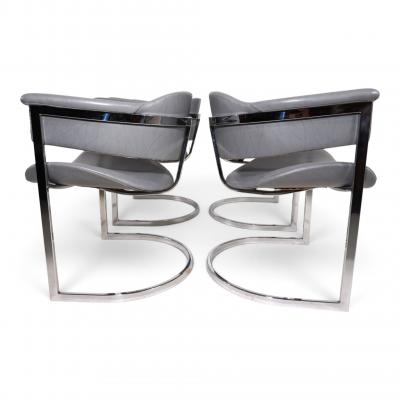 Mario Sabot Set of 4 dining chairs by Vittorio Introini for Mario Sabot 1970