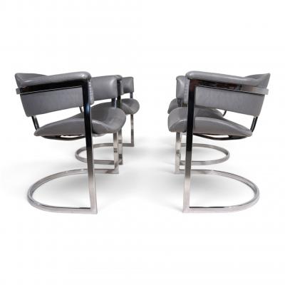 Mario Sabot Set of 4 dining chairs by Vittorio Introini for Mario Sabot 1970