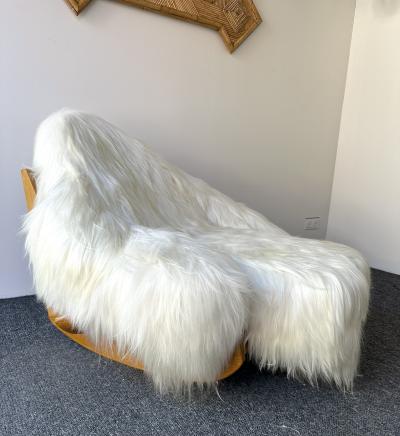 Mario Scheichenbauer Rocking Chair Yeti by Mario Scheichenbauer for Elam Italy 1960s