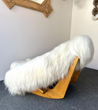 Mario Scheichenbauer Rocking Chair Yeti by Mario Scheichenbauer for Elam Italy 1960s