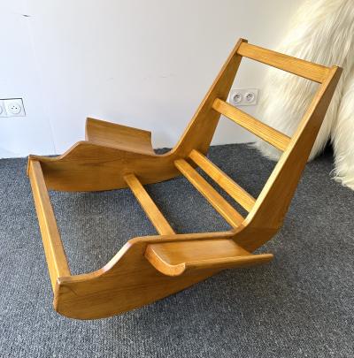 Mario Scheichenbauer Rocking Chair Yeti by Mario Scheichenbauer for Elam Italy 1960s