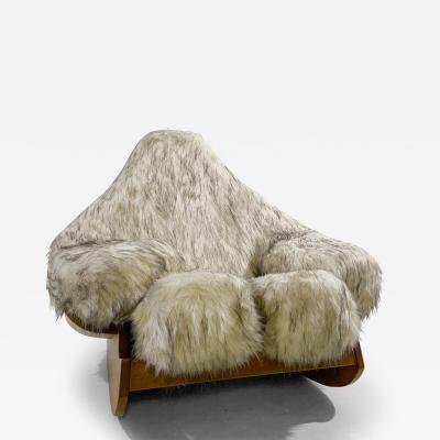 Mario Scheichenbauer Yeti Pop Art Rocking Chair by Mario Scheichenbauer circa 1968