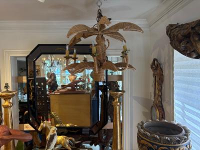 Mario Torres Mario Torres Palm Tree Chandelier With Monkey