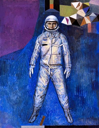 Mario Zamparelli Astronaut Space Man Mid Century Howard Hughes